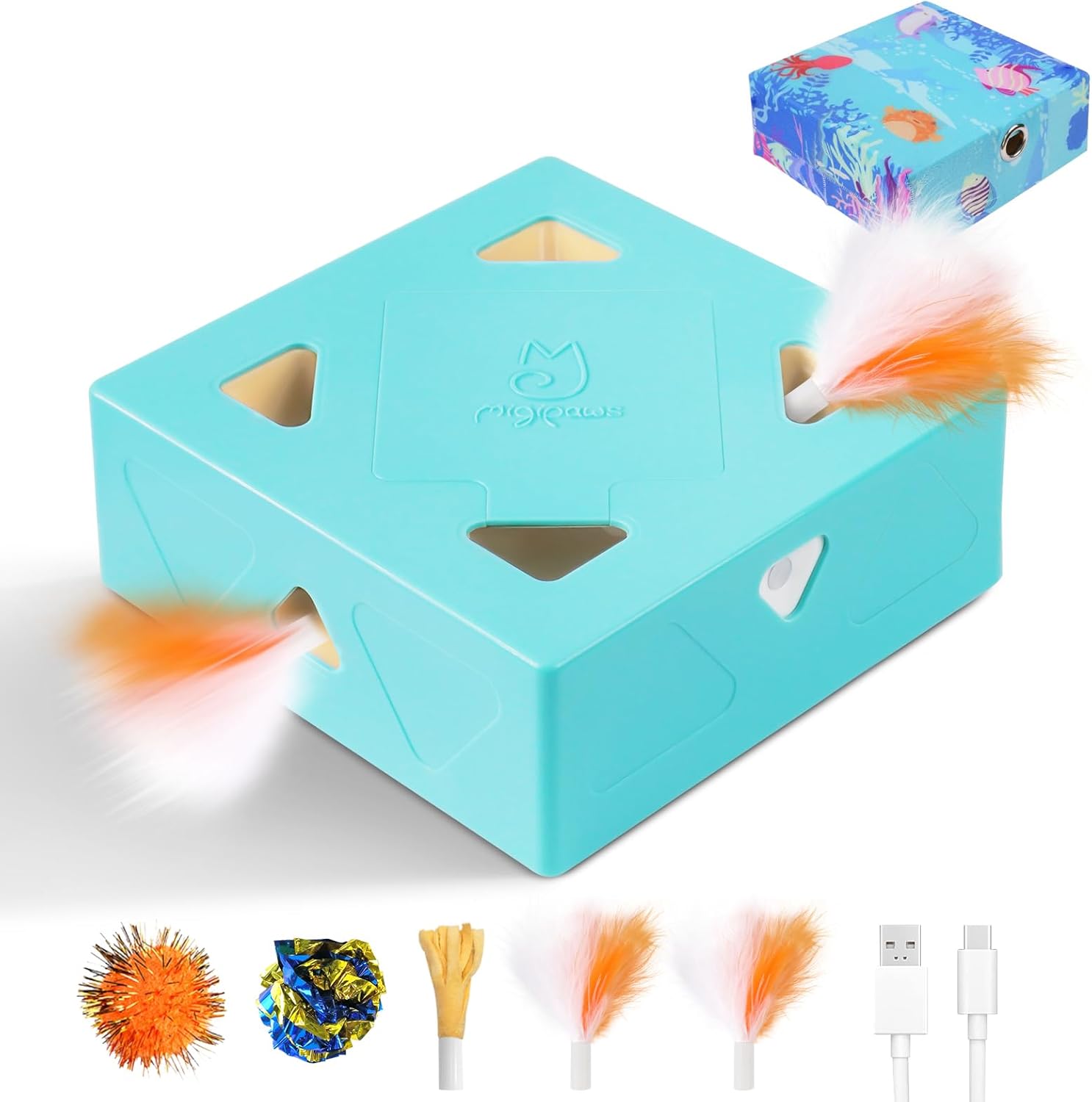 MigiBox Interactive Cat Toy 3-in-1 Automatic Fun for Cats