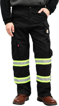 Hi-Vis FR Work Pants for Men - Flame Resistant Cargo with Reflective
