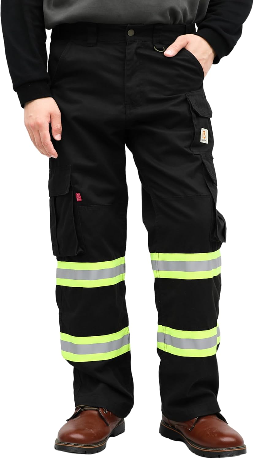 High Visibility Cargo Pants for Flame Resistant Workwear Safety