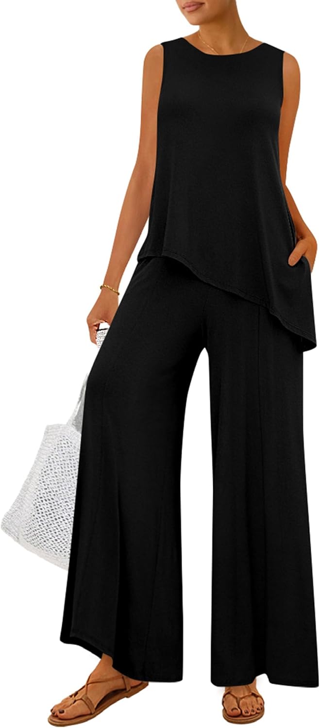 PRETTYGARDEN Women's Two Piece Matching Lounge Sets for Summer