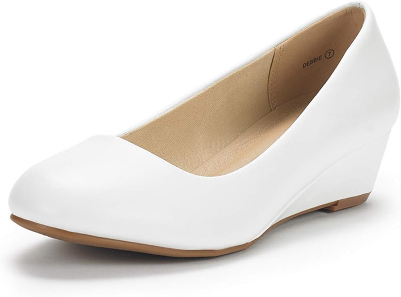 DREAM PAIRS Women's Debbie Mid Wedge Heel Pump Shoes Review
