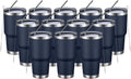 30oz Insulated Tumbler 12 Pack Navy - Double Wall Vacuum