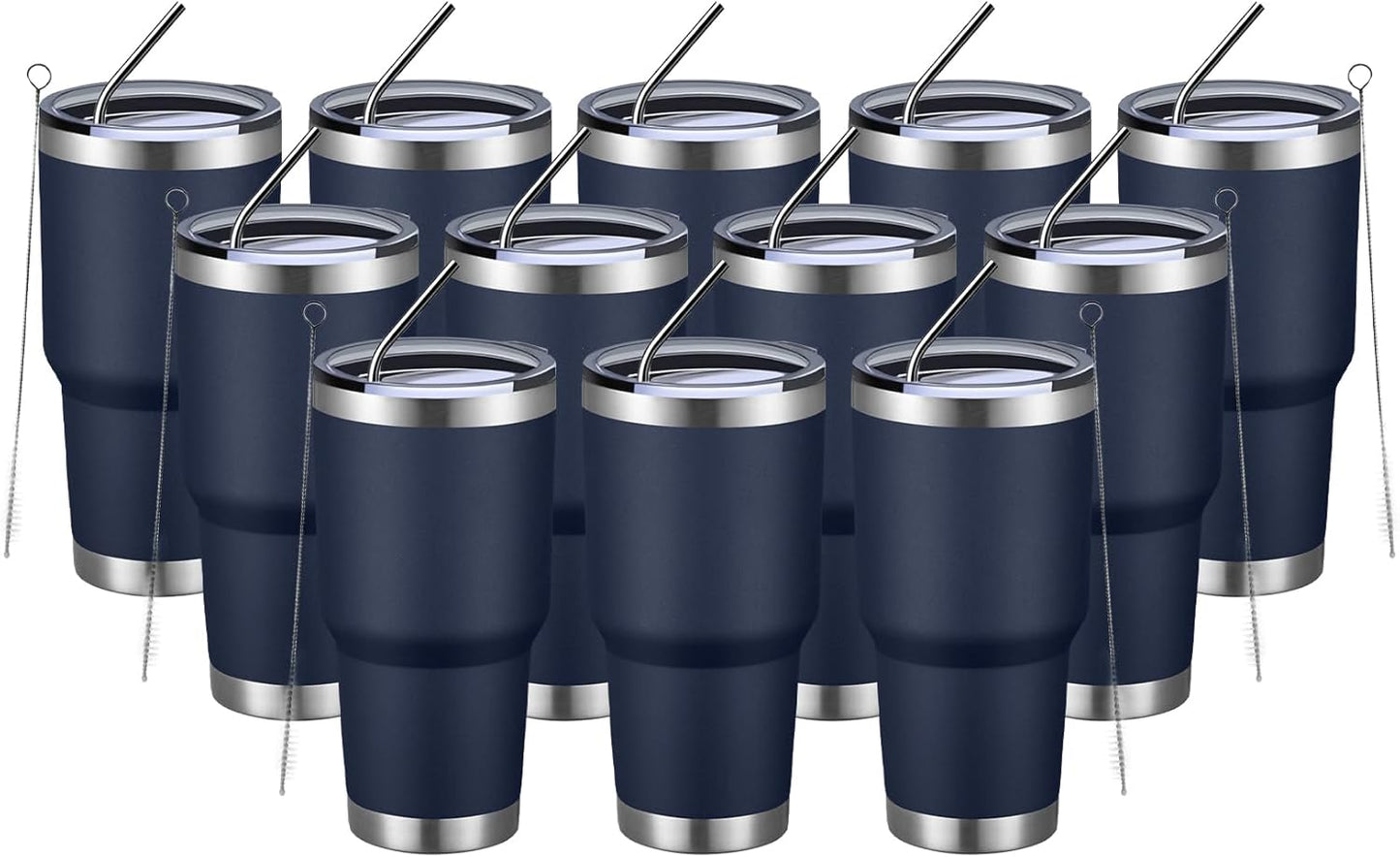 MEWAY 30oz Insulated Tumbler for Hot and Cold Drinks, 12 Pack