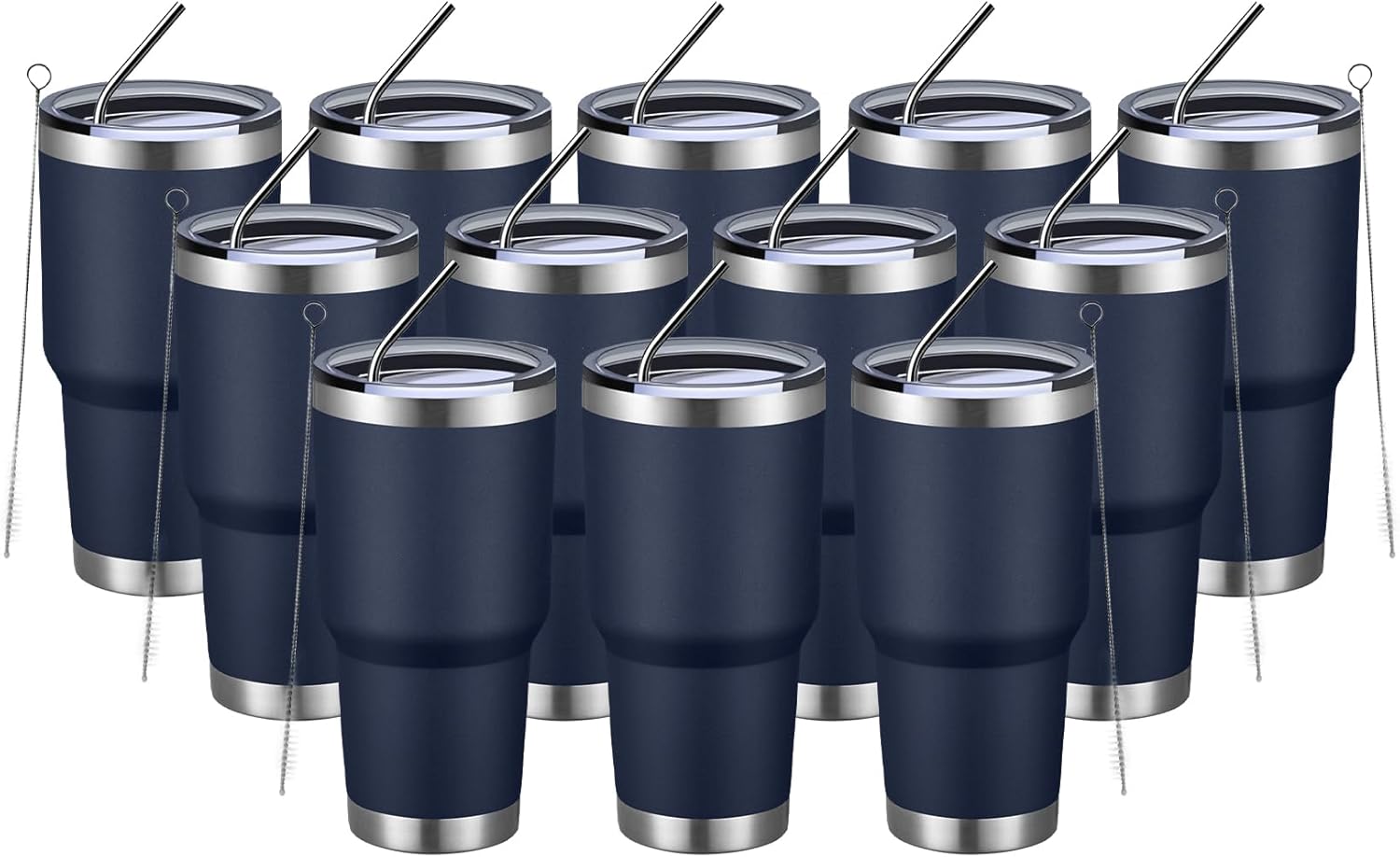 MEWAY 30oz Insulated Tumbler for Hot and Cold Drinks, 12 Pack