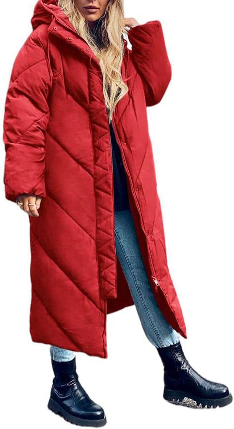 Flygo Womens Long Puffer Coat for Ultimate Winter Warmth