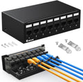 CAT6 8Port Shielded Keystone Patch Panel - Smart Cable Management