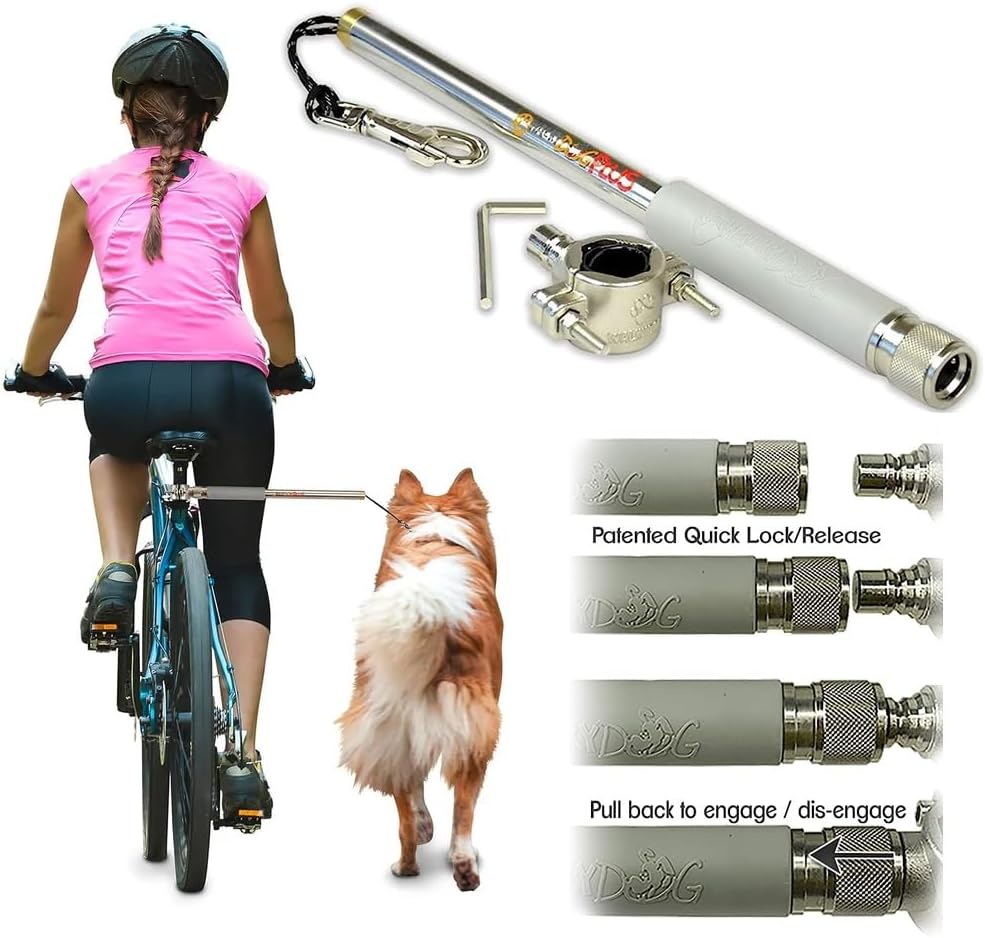 WalkyDog Plus Dog Bicycle Leash for Safe Biking Adventures