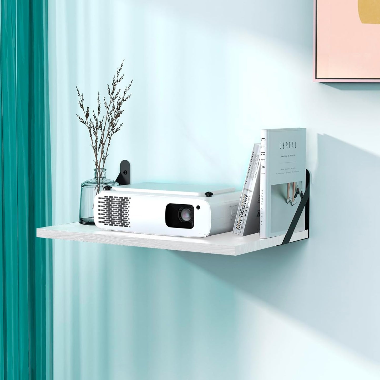 Space-Saving Wall Mount Shelf for Projector and More!