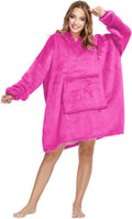 Blanket Hoodie Sherpa Wearable Blanket - Oversized Cozy Hoodie