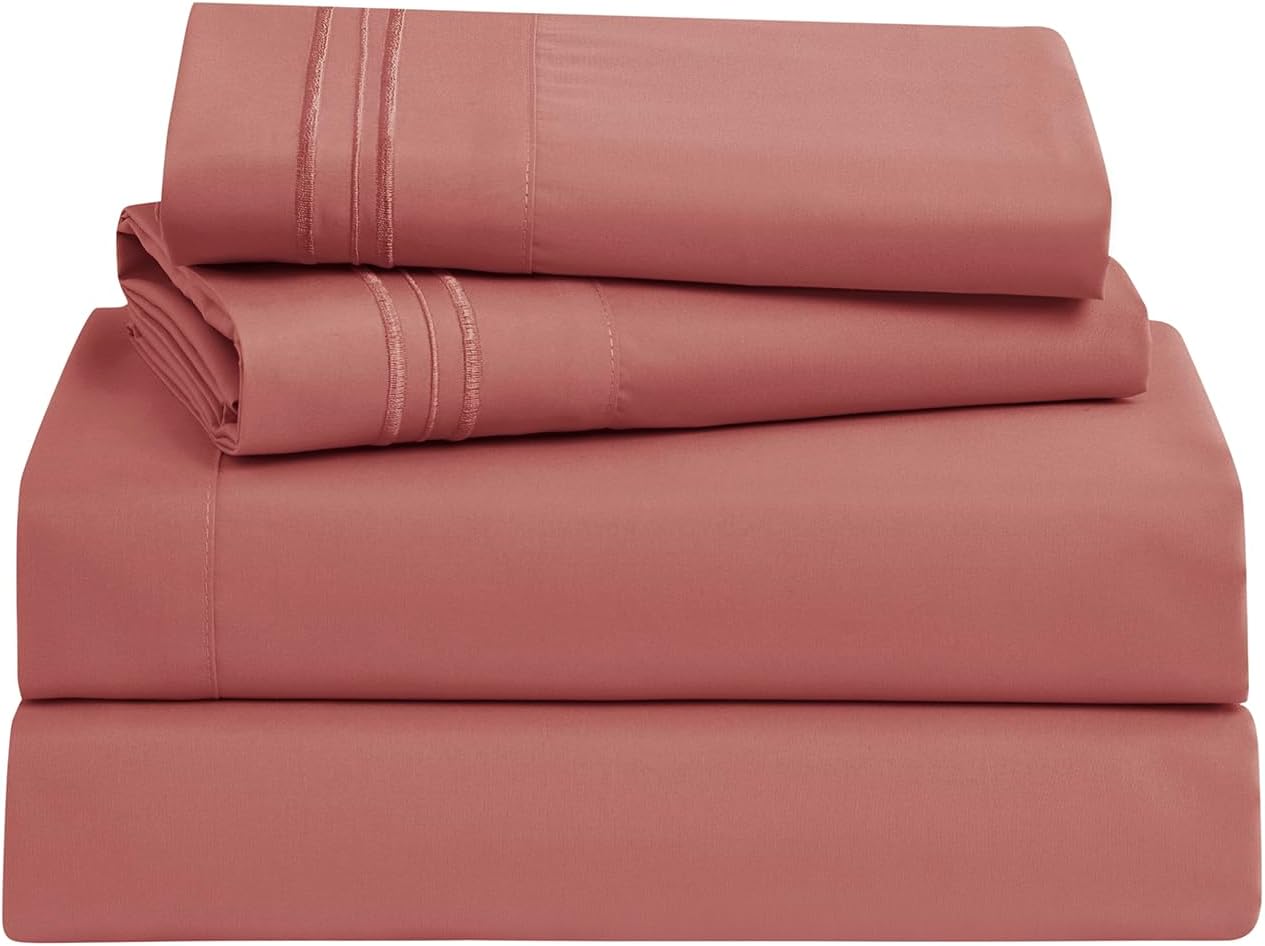 Clara Clark Bed Sheets Set - Premier 1800 Series Luxury Soft