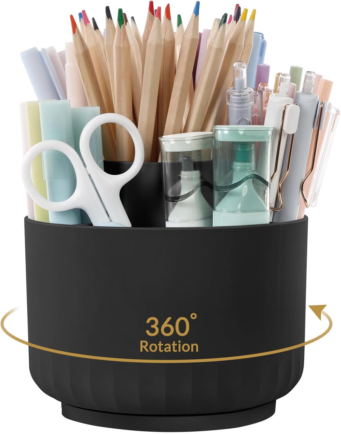 SKYDUE Rotating Pencil Holder - Efficient Desk Organizer