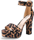 Platform Block Heels for Women - 5in Chunky Ankle Strap Heels