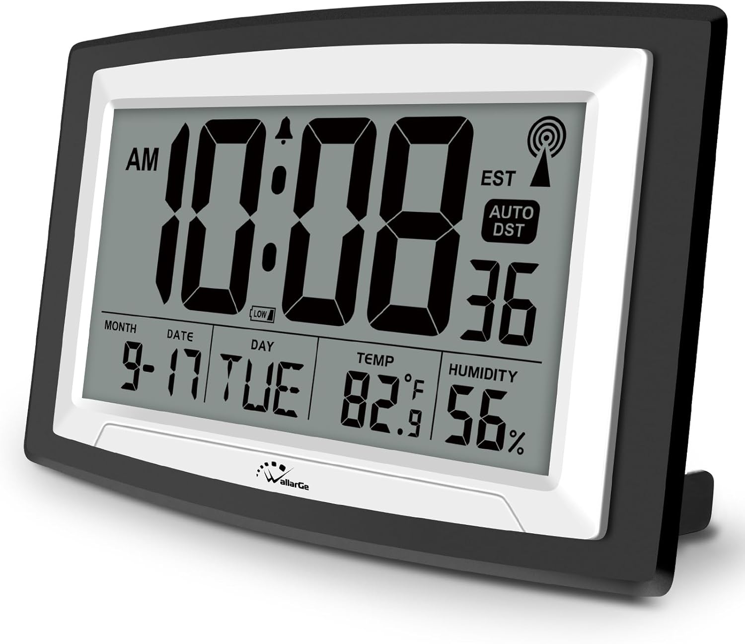 Atomic Clock with Indoor Temperature and Humidity for Seniors