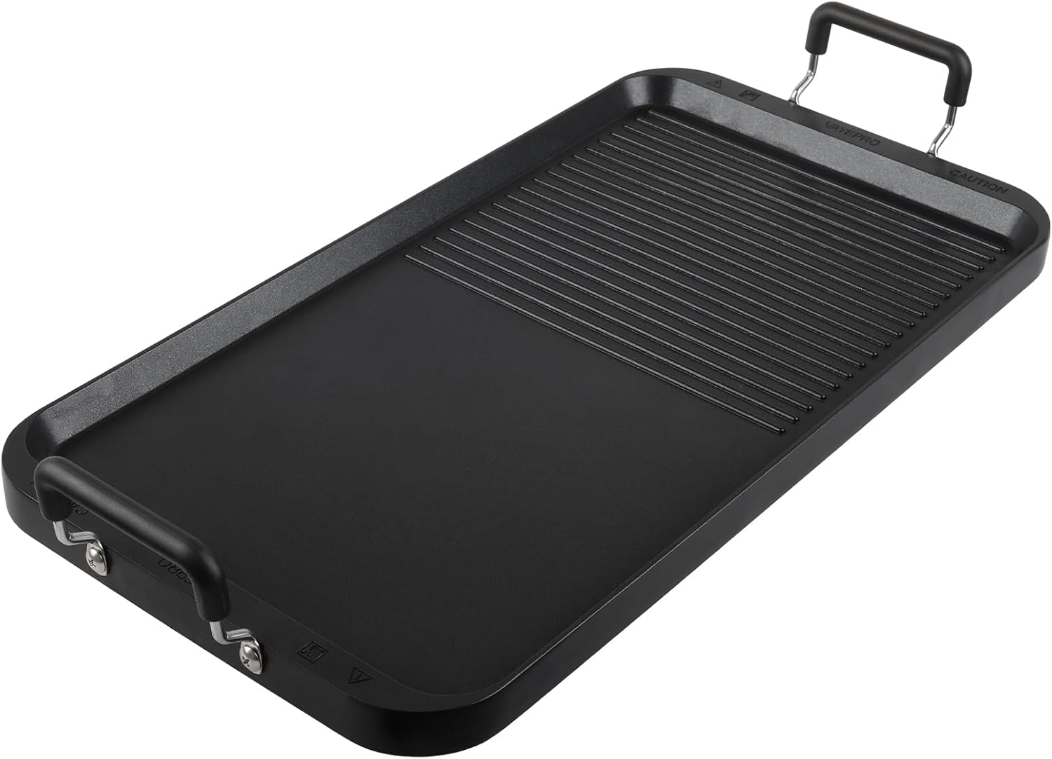 Vayepro 2-in-1 Stove Top Griddle & Grill Pan for Cooking