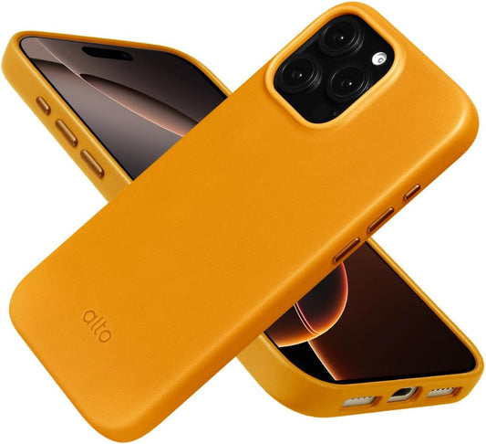 Magnetic Italian Leather Phone Case for iPhone 16 Pro Max 2024
