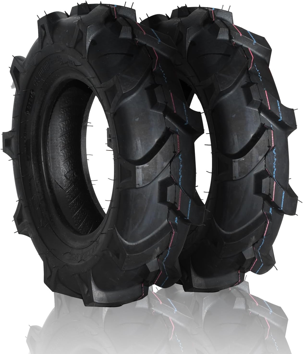 4.00-8 Lawn Garden Tires Set of 2 for Mowers and Carts