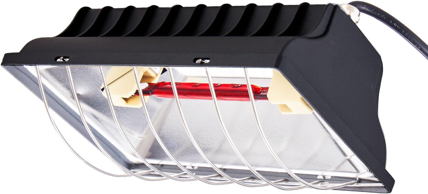 250W Heat Lamp for Coops - Adjustable & Safe Heating for Chicks
