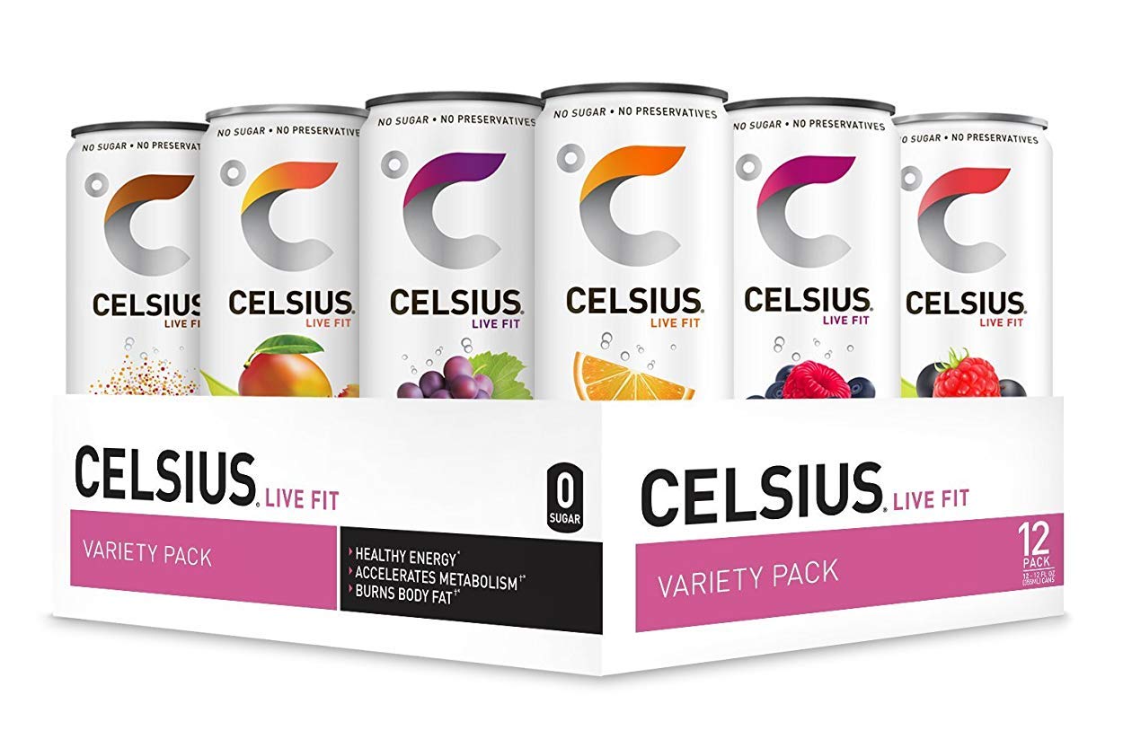 CELSIUS Fitness Drink Variety Pack - Zero Sugar Energy Boost