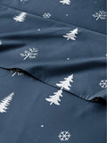Queen Christmas Winter Sheet Set - Festive 4 Piece Holiday Bedding