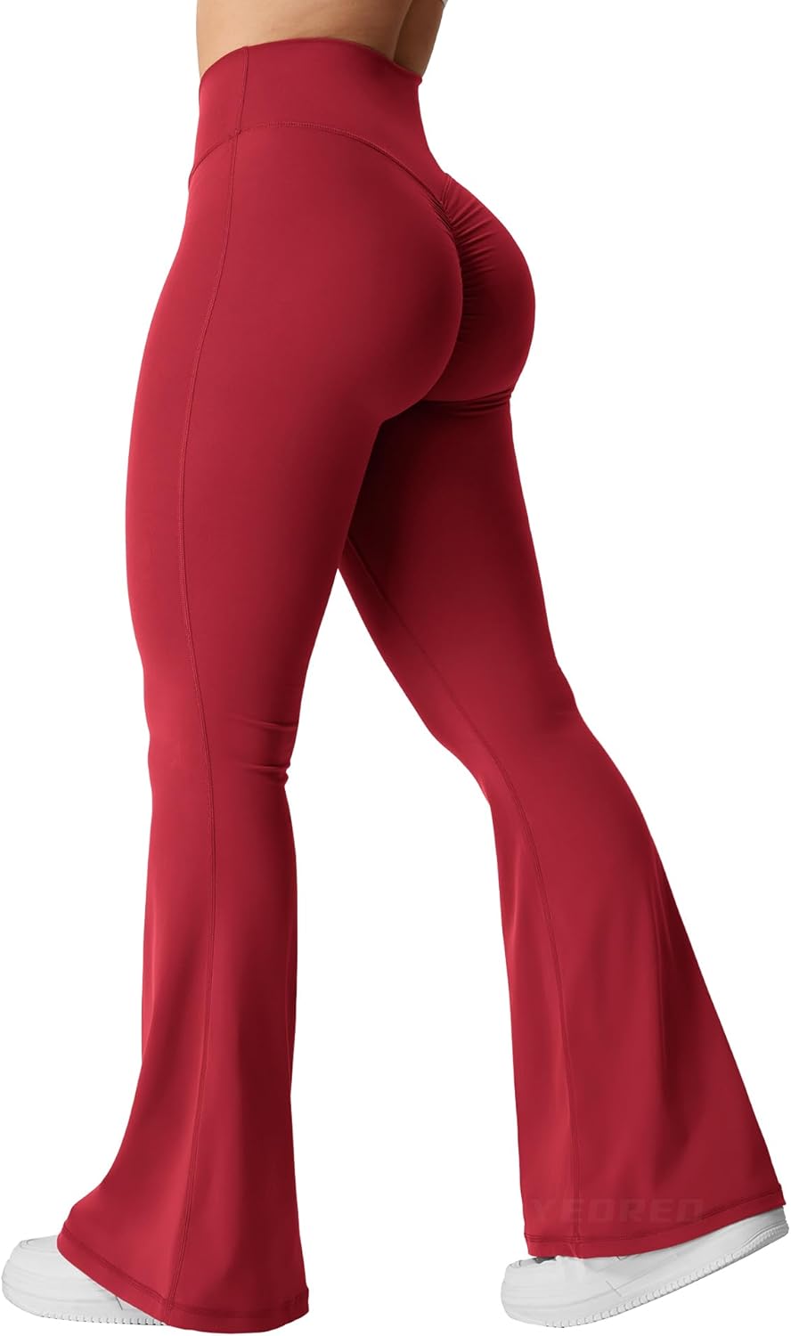 Kalie Flare Scrunch Leggings for Women with Tummy Control