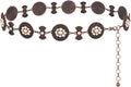 Large Western Concho Metal Belt for Women - Stylish Rustic Couture