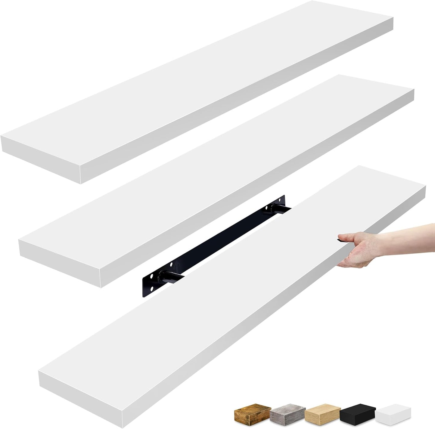 Floating Shelves for Wall - 35 Inch Long Storage Solution