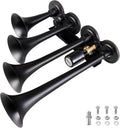 Truck Air Horn 4 Trumpet Train Horn Kit - Super Loud Alert