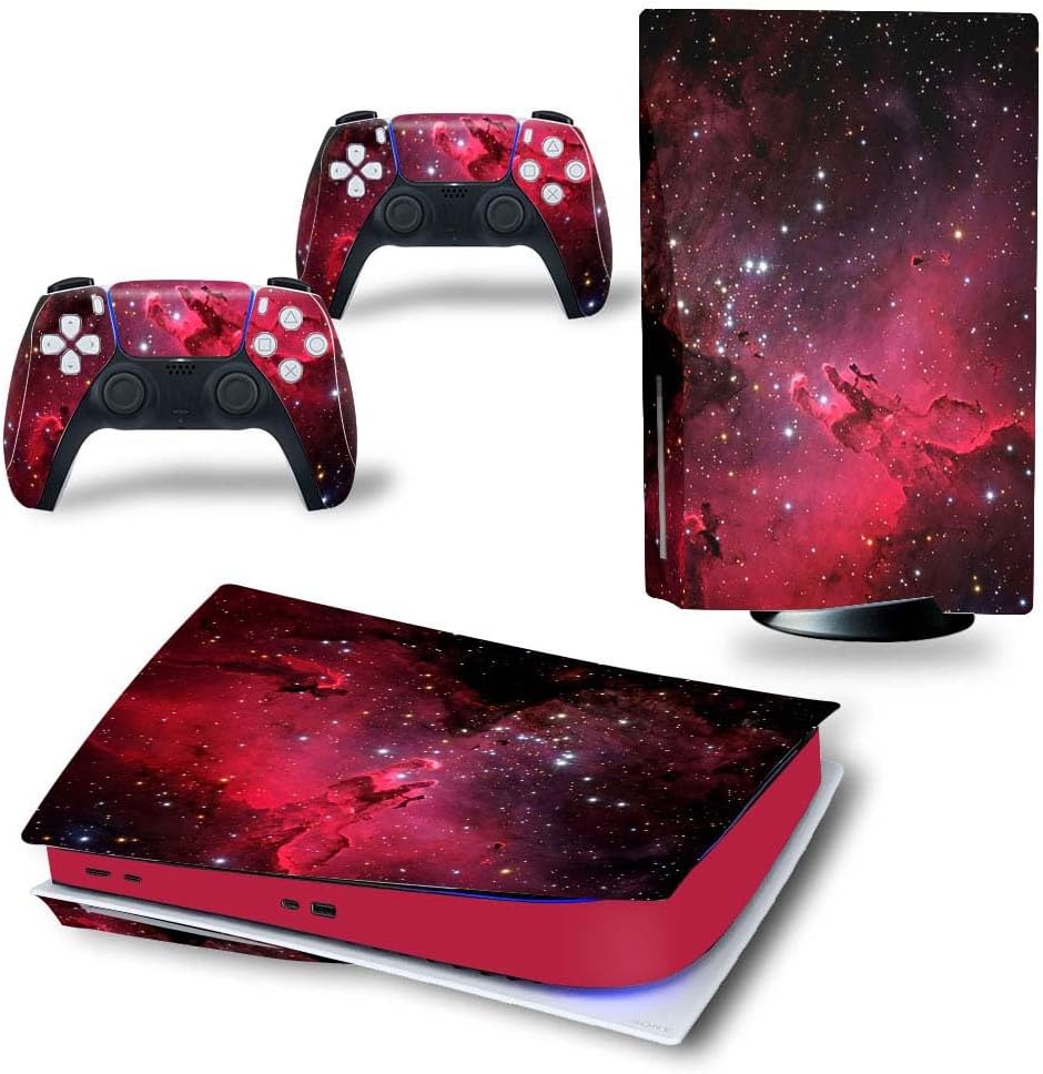 Red Nebula PS5 Skin Set: Decorate & Protect!