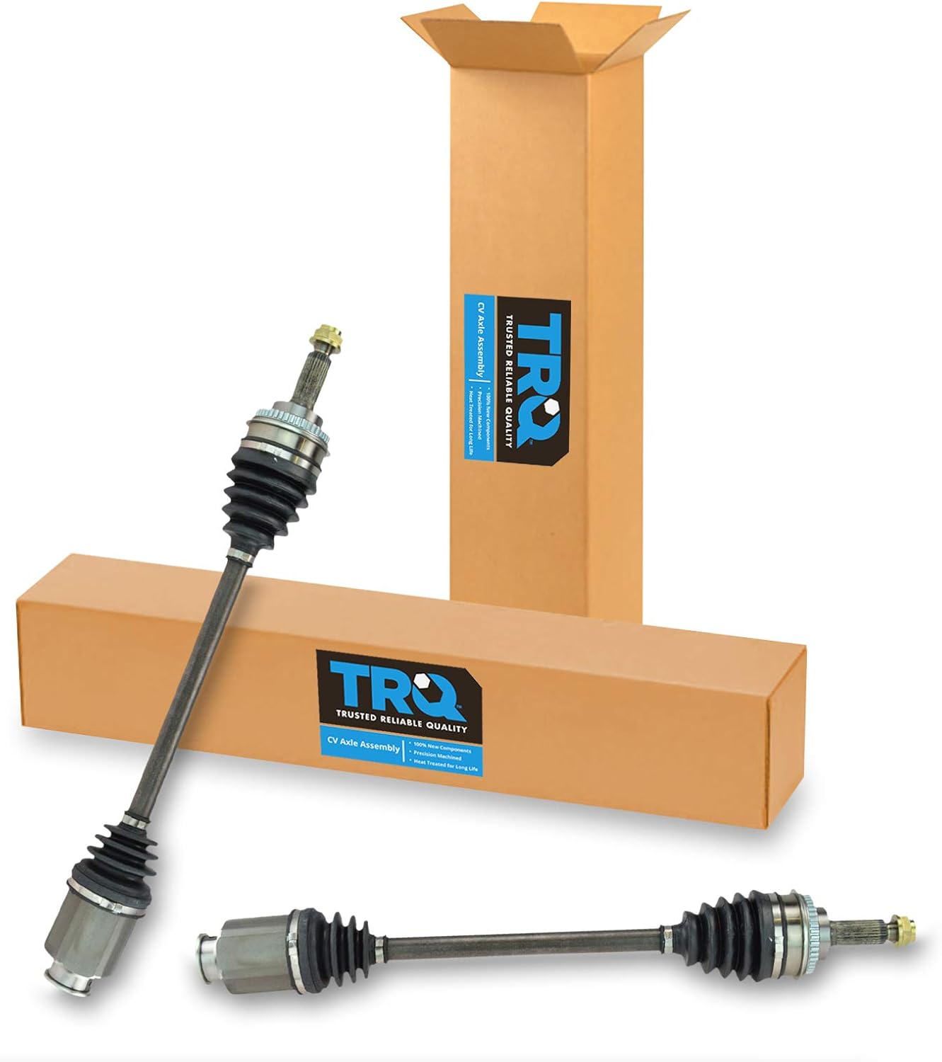 TRQ Front Driver and Passenger CV Axle Assembly Set for Subaru