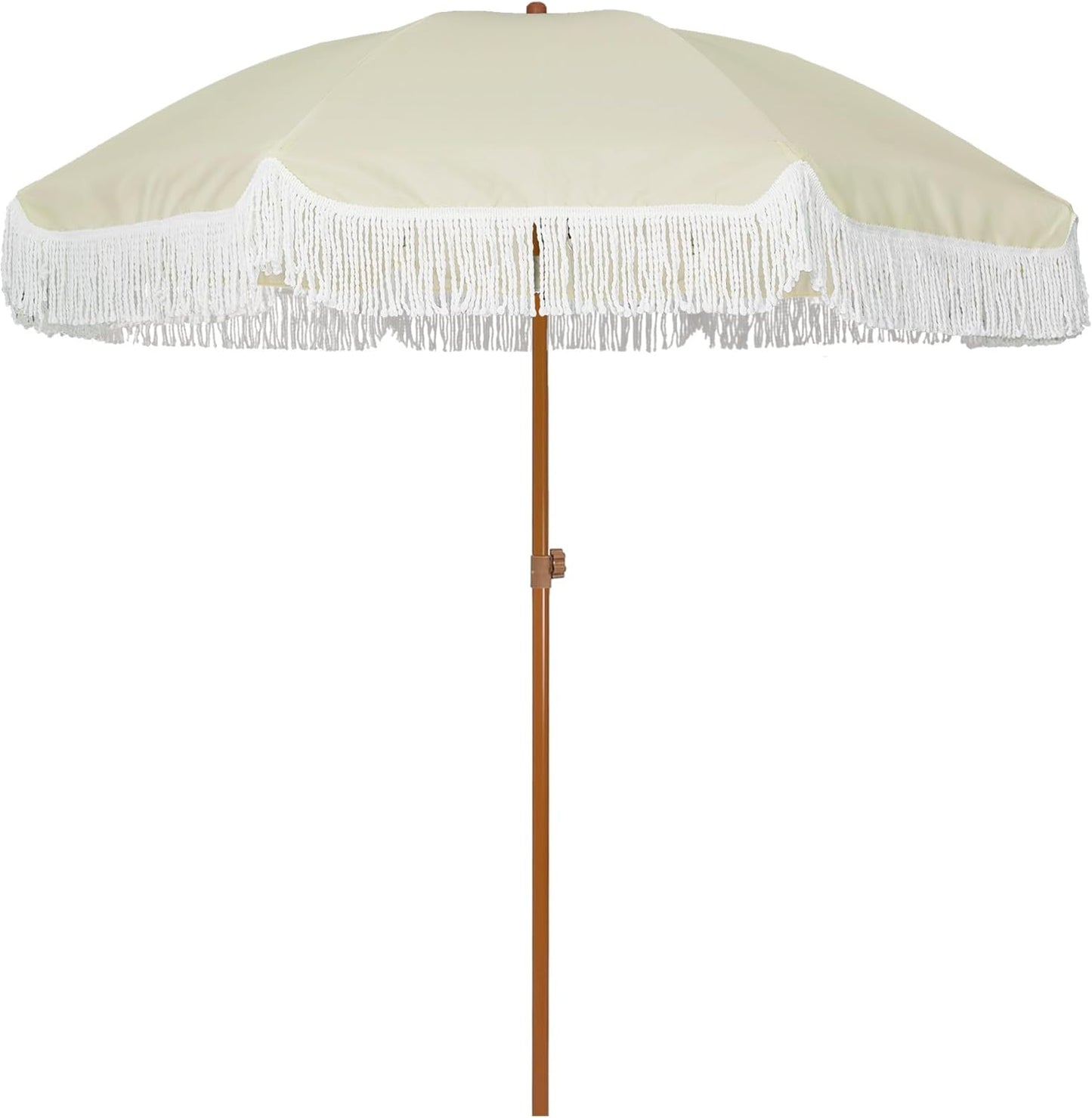 7ft Patio Umbrella with Fringe for Stylish Outdoor Spaces