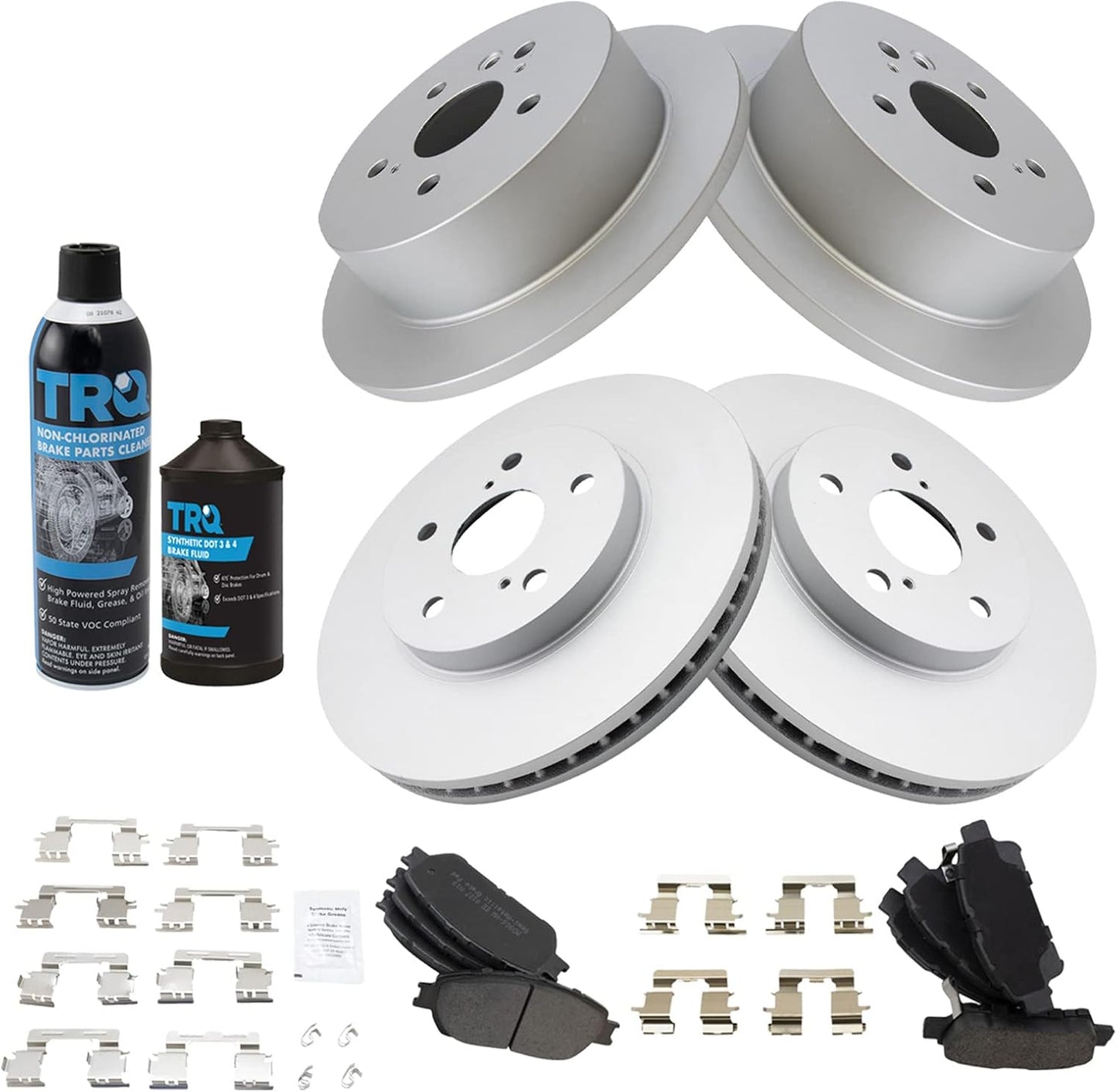 TRQ Brake Pad & Rotor Kit for 2004-2010 Toyota Sienna