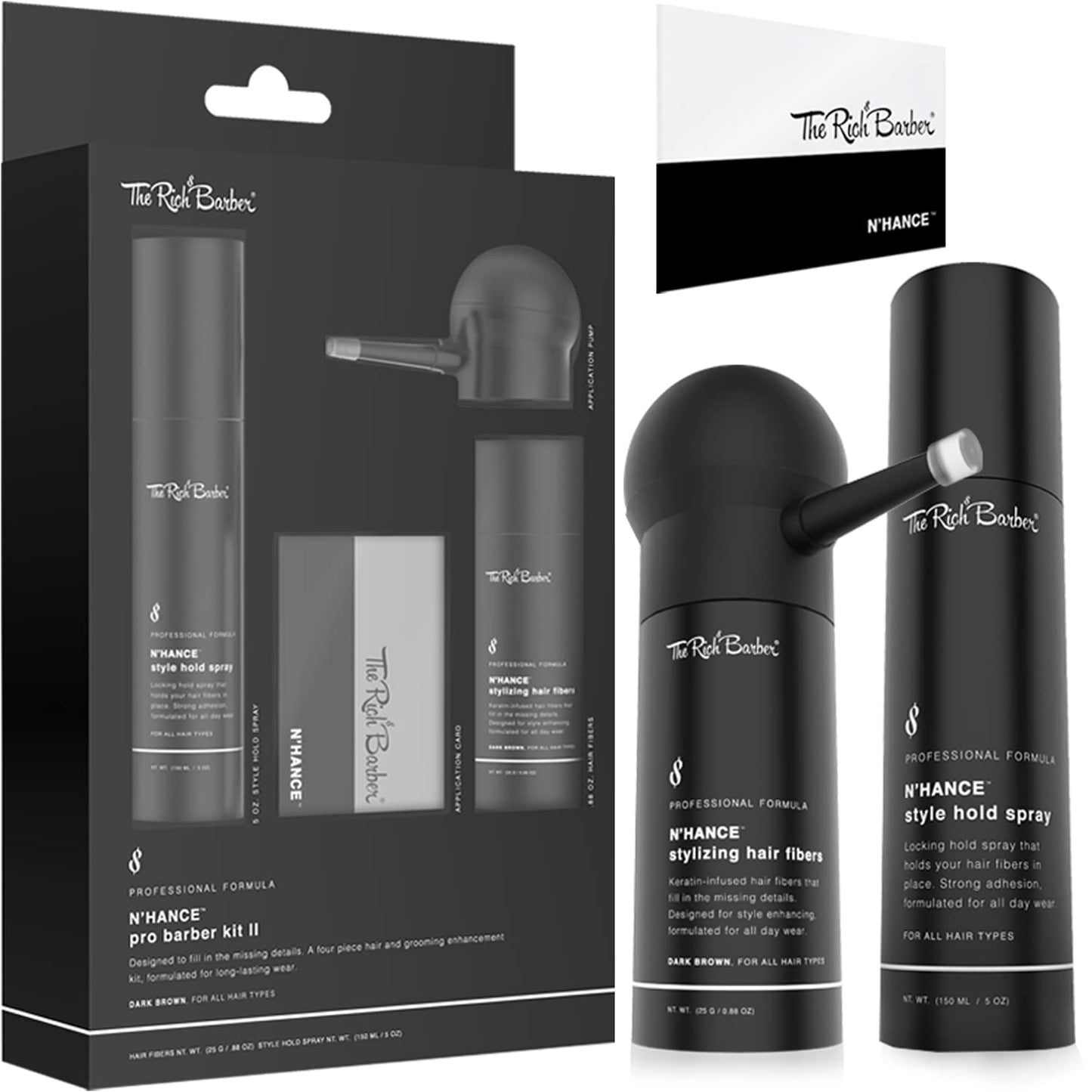 N'Hance Pro Barber Kit II - 4-in-1 Hair & Beard Styling Set