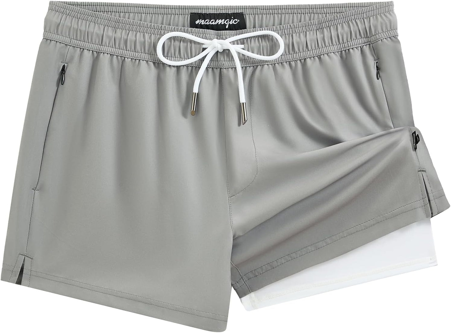 Mens Swim Trunks with Compression Liner for Ultimate Comfort