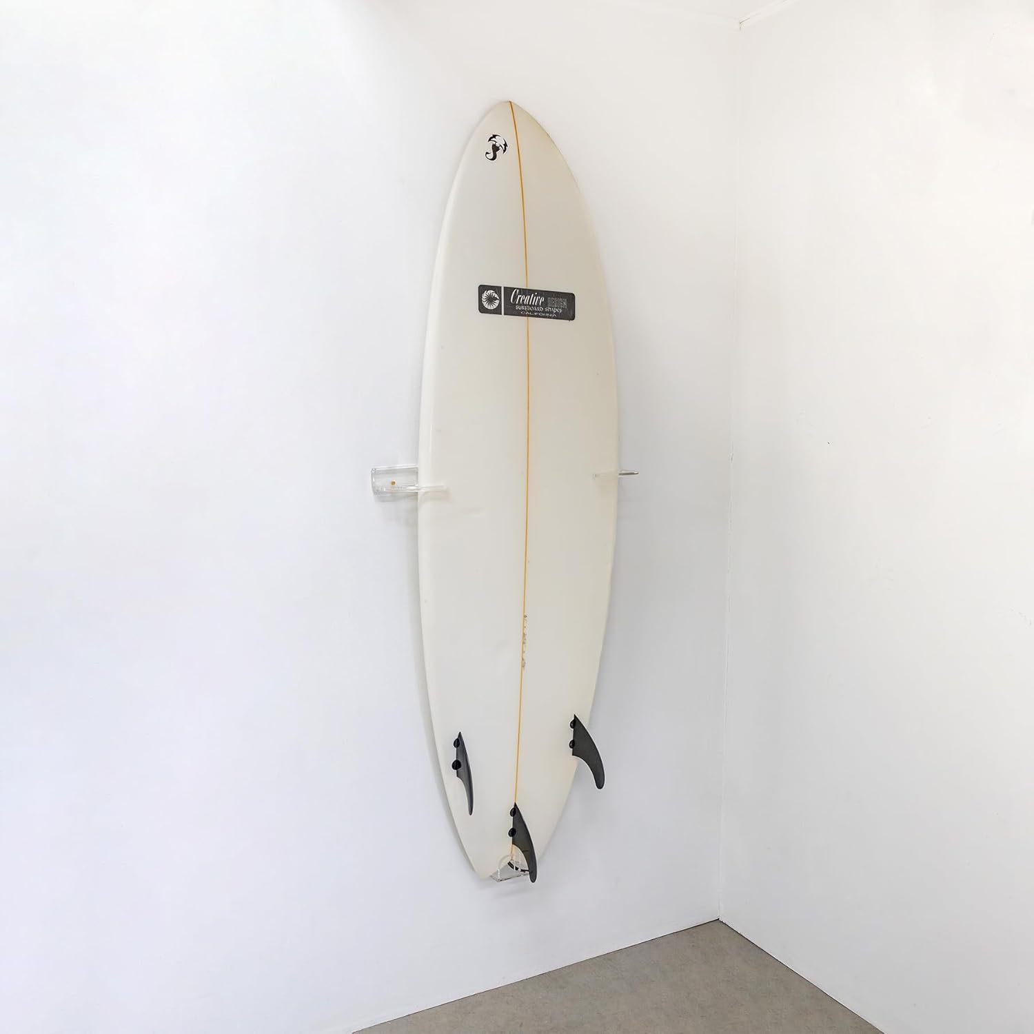 Floating Surfboard Wall Mount for Minimalist Indoor Display