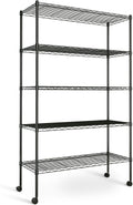 Simple Deluxe Heavy Duty 5-Tier Storage Shelving Unit - Sturdy
