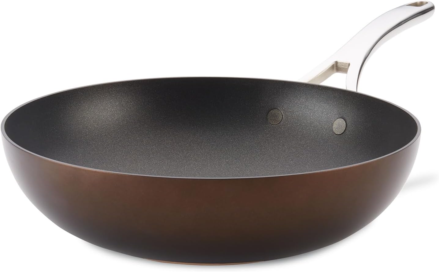 Anolon Nouvelle Copper Hard Anodized Nonstick Wok 12 Inch