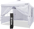10x10 Pop Up Gazebo - Fully Waterproof, 4 Sidewalls, Stakes & Ropes