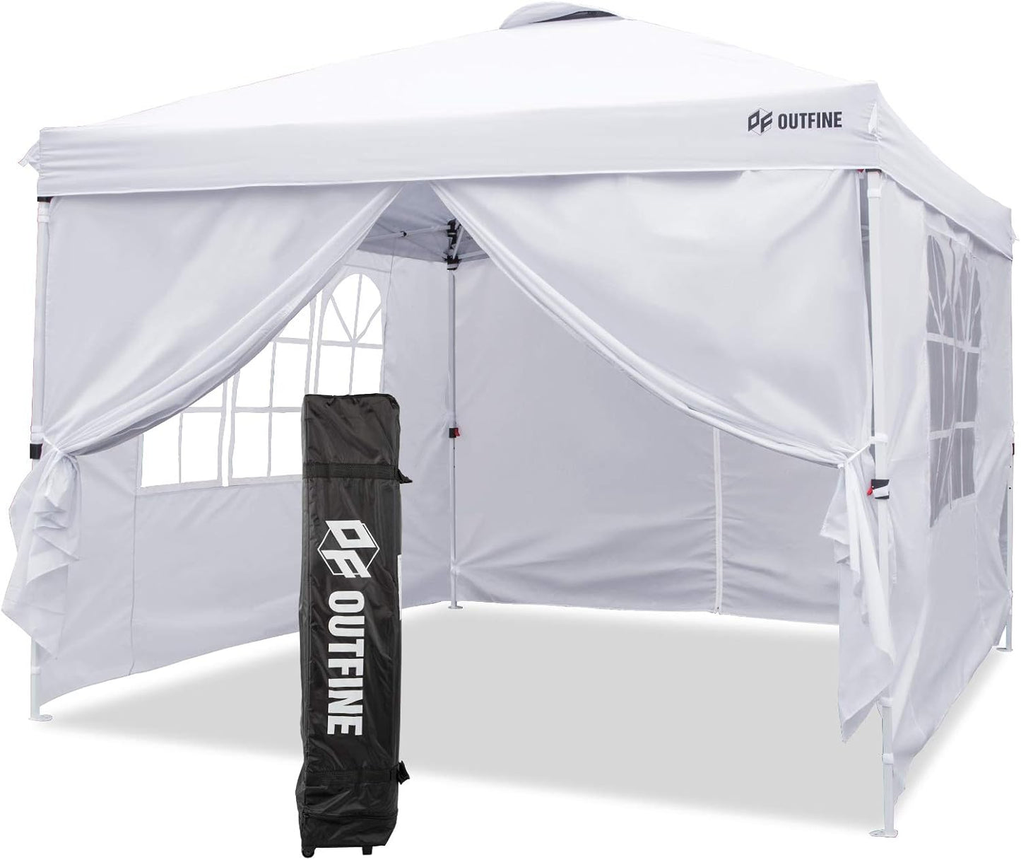 10x10 Pop Up Gazebo - Fully Waterproof, 4 Sidewalls, Stakes & Ropes