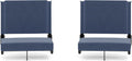 Portable Stadium Seats Pack of 2 - Navy Blue 500 lb Capacity