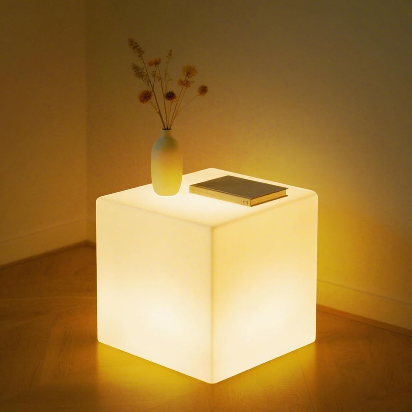 LOFTEK 16-Inch Rechargeable LED Cube Chair Light for Any Space