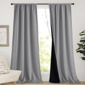 NICETOWN 108 in 100% Blackout Curtains - Extra Long Thermal Panels