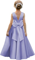 Satin Flower Girl Dresses for Wedding Floor Length (Style STZJ)