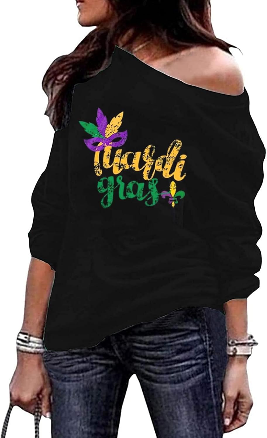 Cozy Off-Shoulder Sweatshirt by Roshop