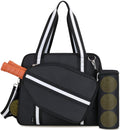 Movker Pickleball Tote Bag with Paddle Cover and Ball Pocket