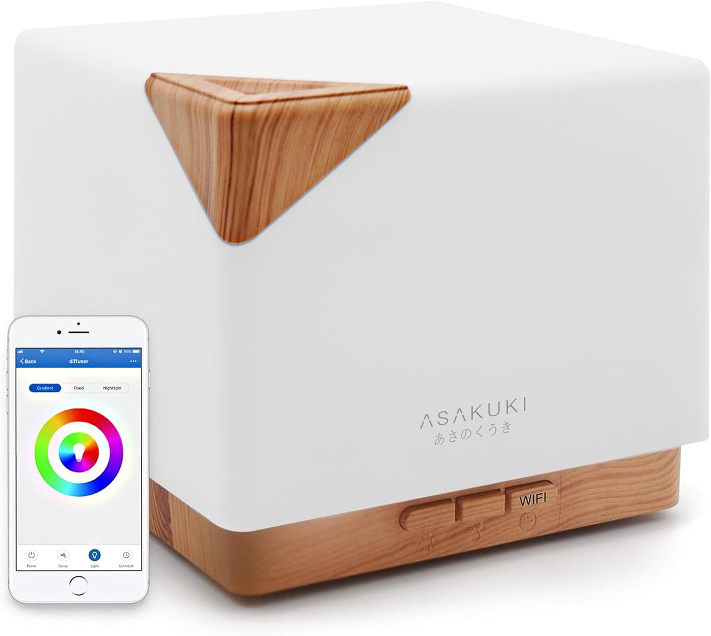 ASAKUKI Smart WiFi Essential Oil Diffuser