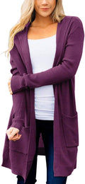 Long Cardigans for Women Hooded Open Front Sweater - Midi Cozy