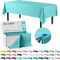 Party Solids 54 in x 300 ft Aqua Table Cover Roll - Cut to Size