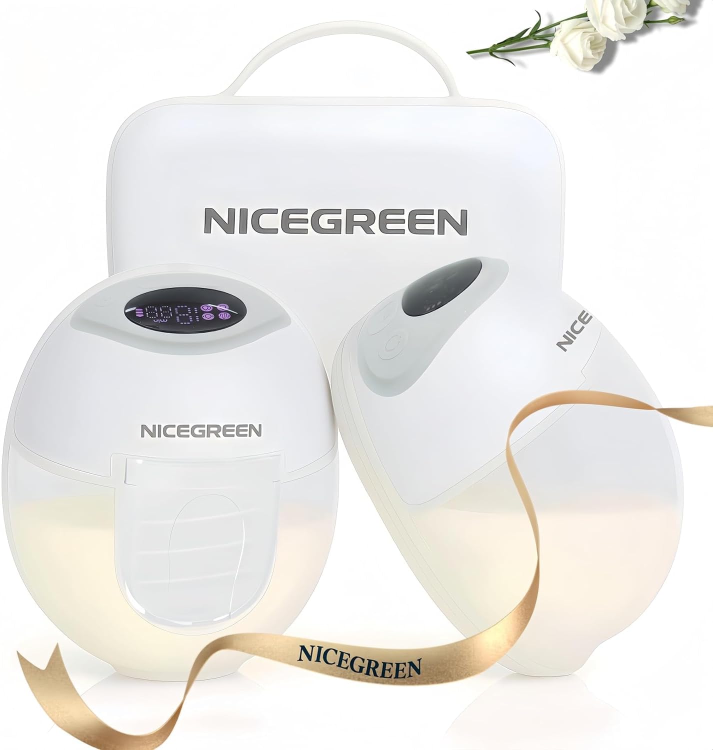 NICEGREEN Wearable Breast Pump S32: Hands-Free Electric Pump
