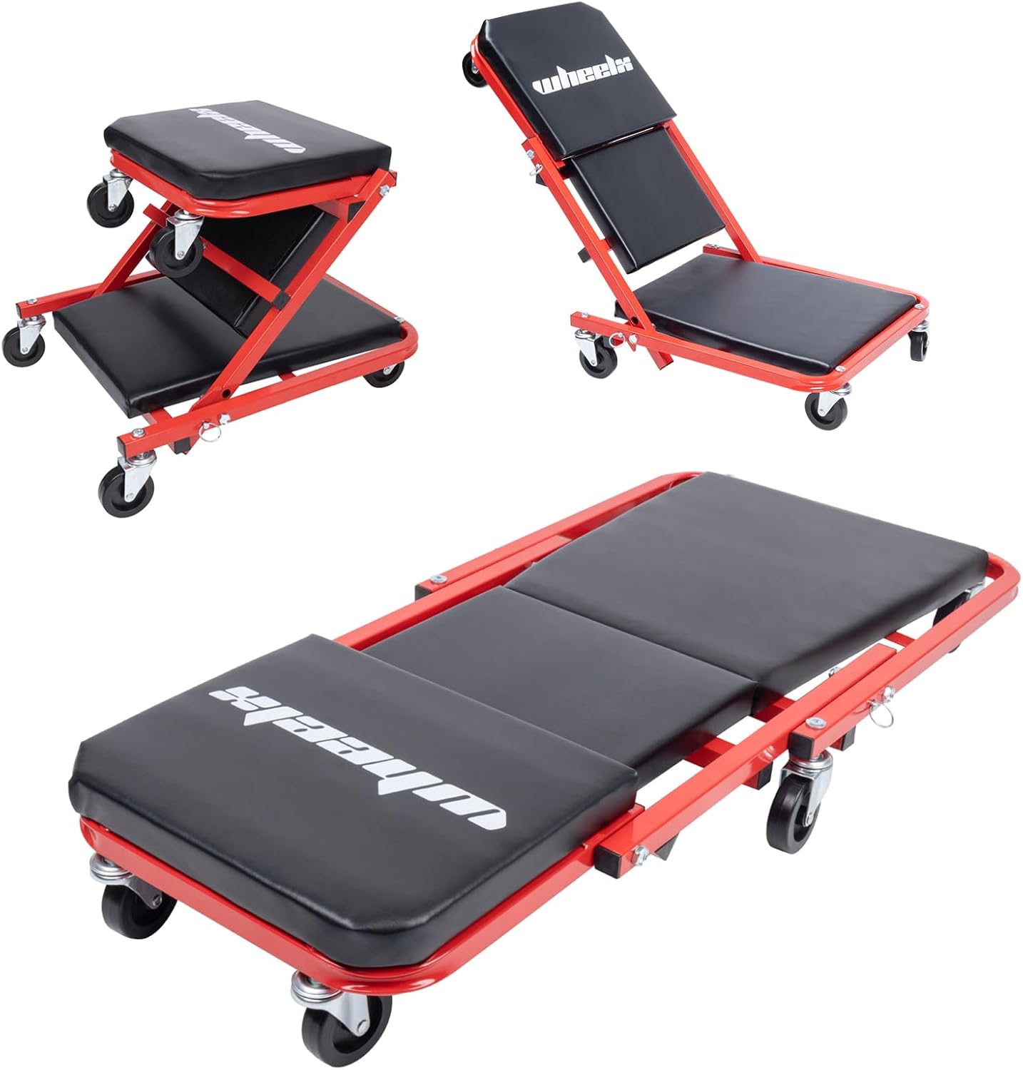 Mechanic Creeper 3-in-1 Mode with 340lbs Capacity for Repairs