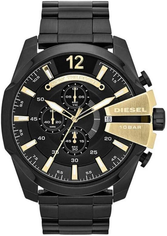 Diesel Men's Mega Chief Chronograph Watch with Stainless Steel Band